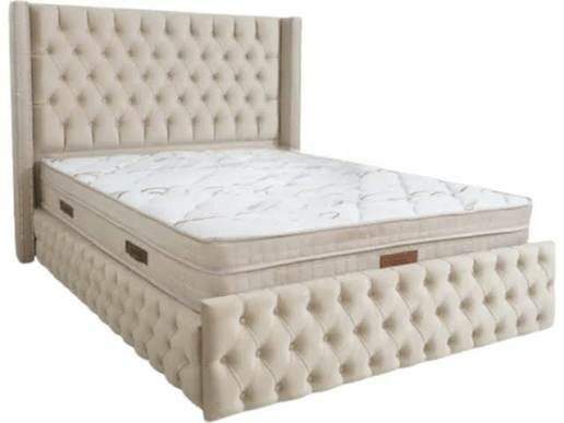 Lit King Size Rembourré Élégant