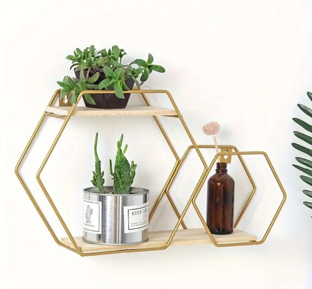 Étagères murales à deux niveaux