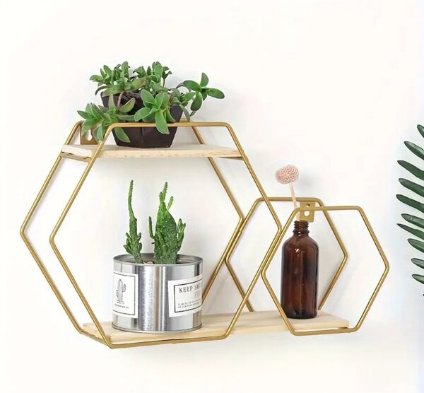 Étagères murales à deux niveaux