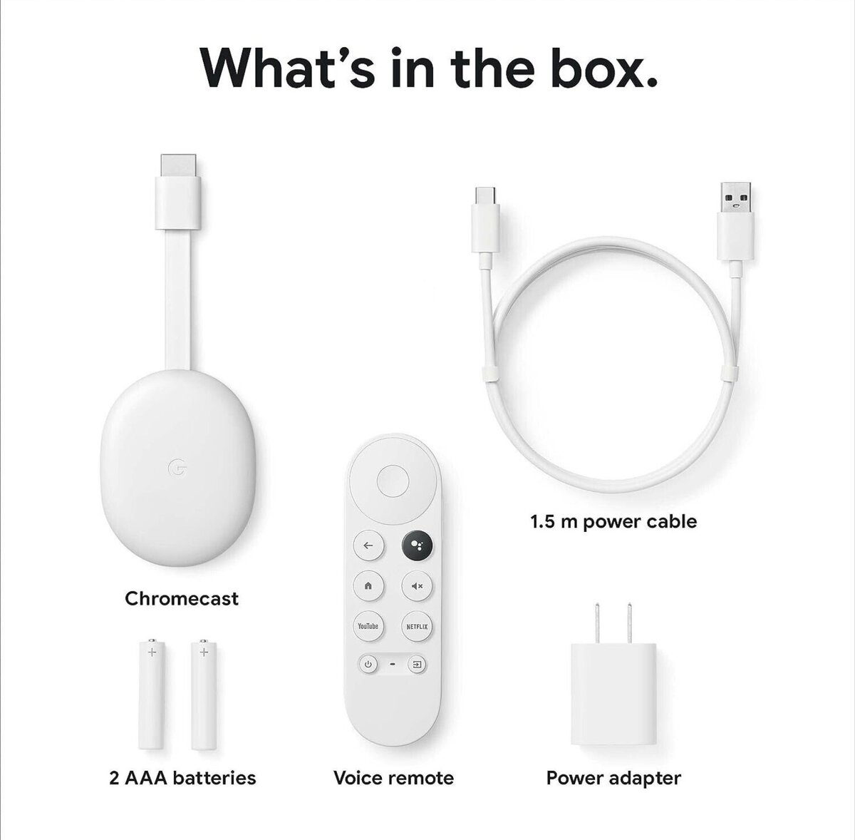 Chromecast avec Google TV (HD) - Streaming Stick Divertissem