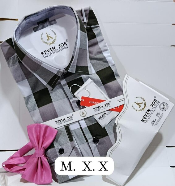 Chemise à carreaux pour homme