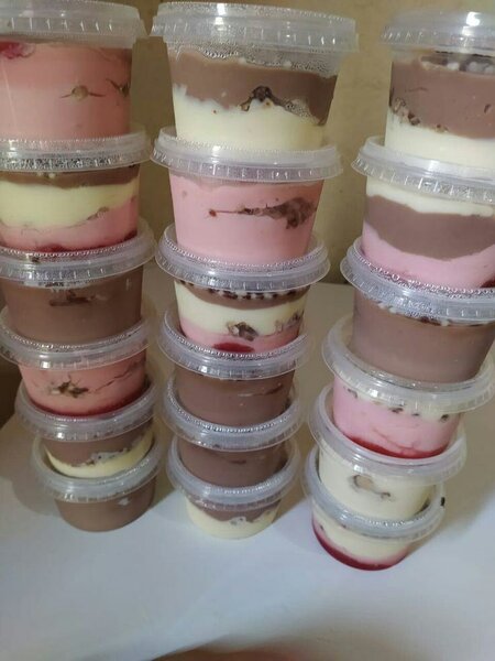 Petit pot de gâteau à la crème