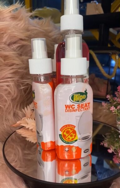 Toilet seat disinfectant