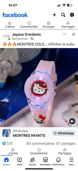 Montres Enfant LED Colorées