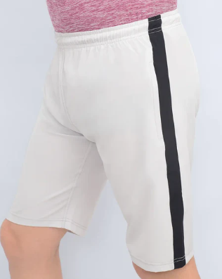 side panel white SoftStride shorts