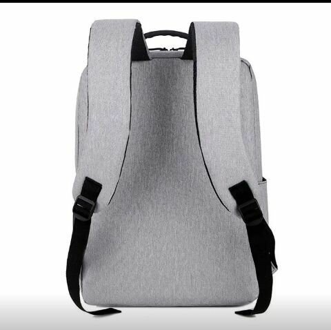 Sac à dos antivol USB gris