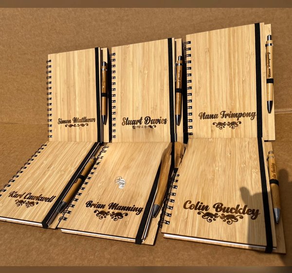 Bamboo Notepads with Pen