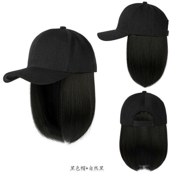 Casquette avec Perruque Intégrée