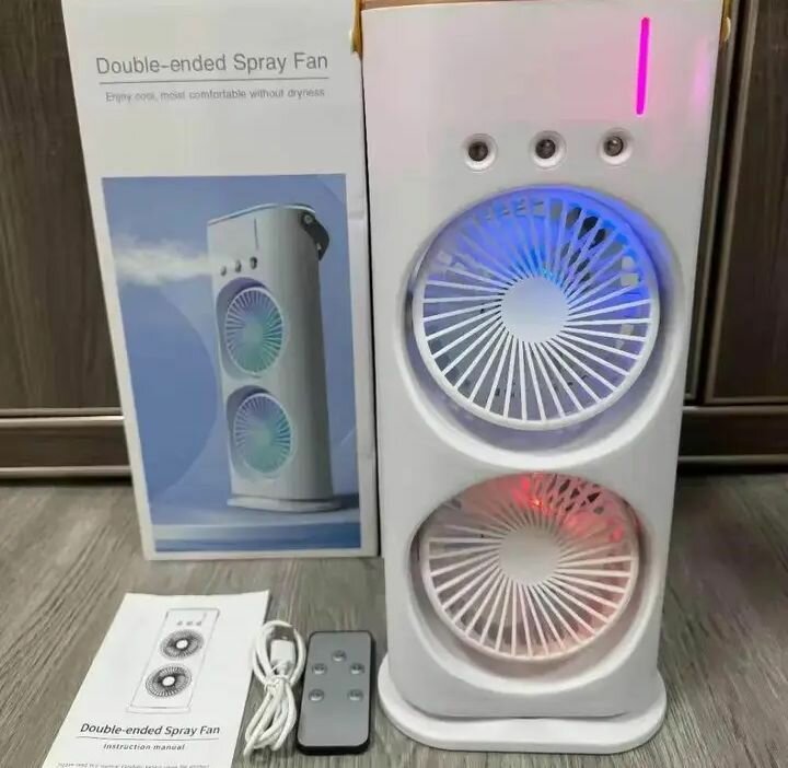 Ventilateur Double Avec Brumisateur