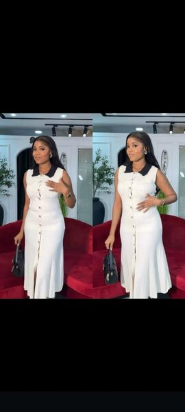 Robe élégante blanche femme