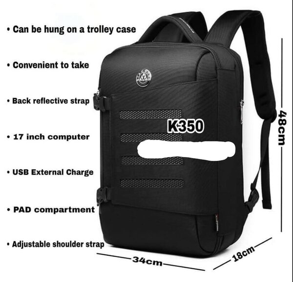 Stylish men's backpack for study/work