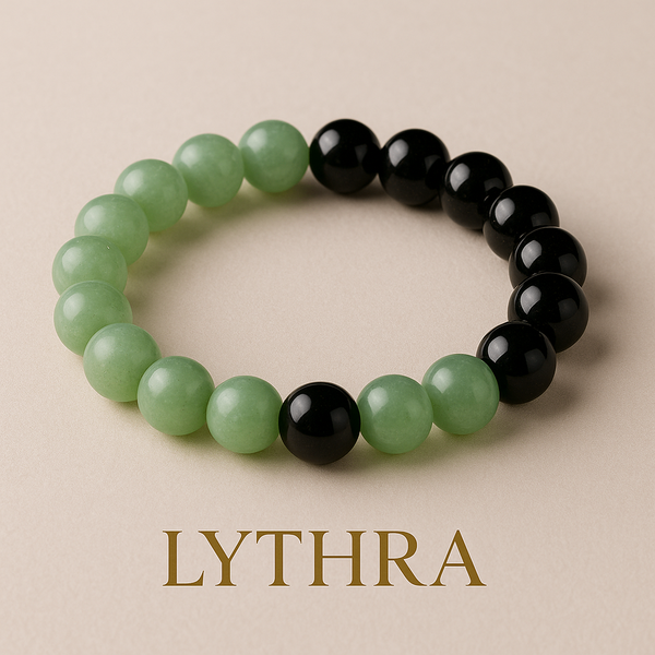 Obsidienne noire & Aventurine