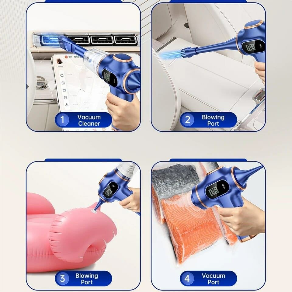 Aspirateur souffleur polyvalent avec indicateur