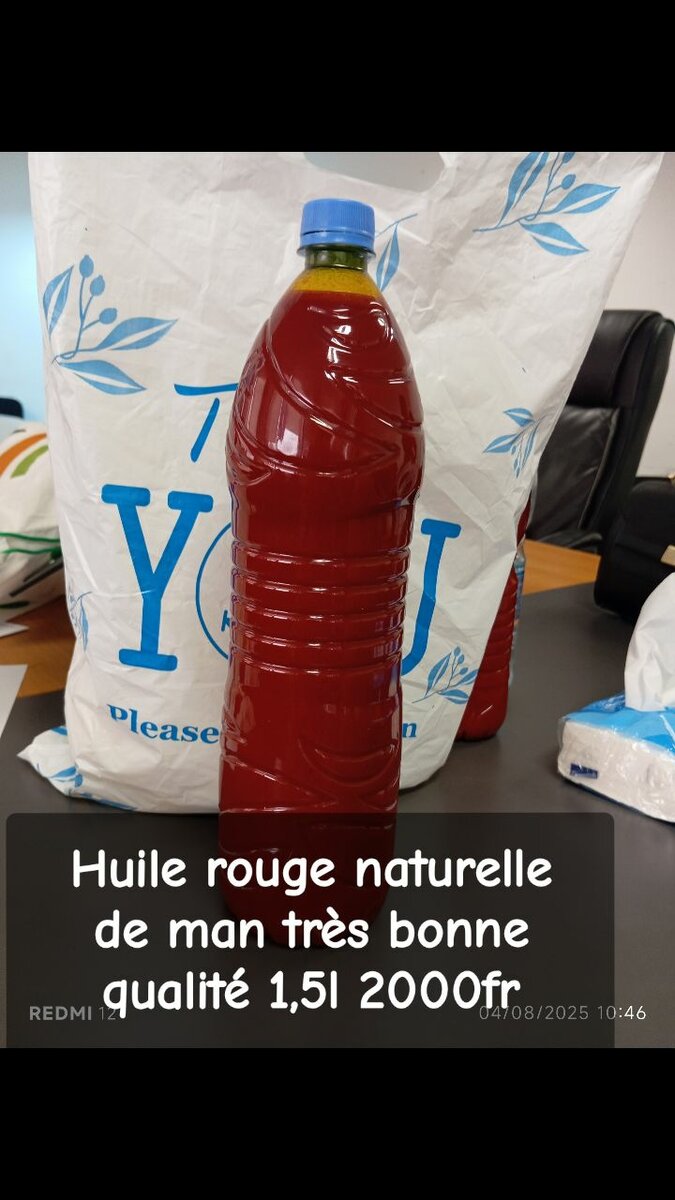 Huile rouge naturelle 1,5L
