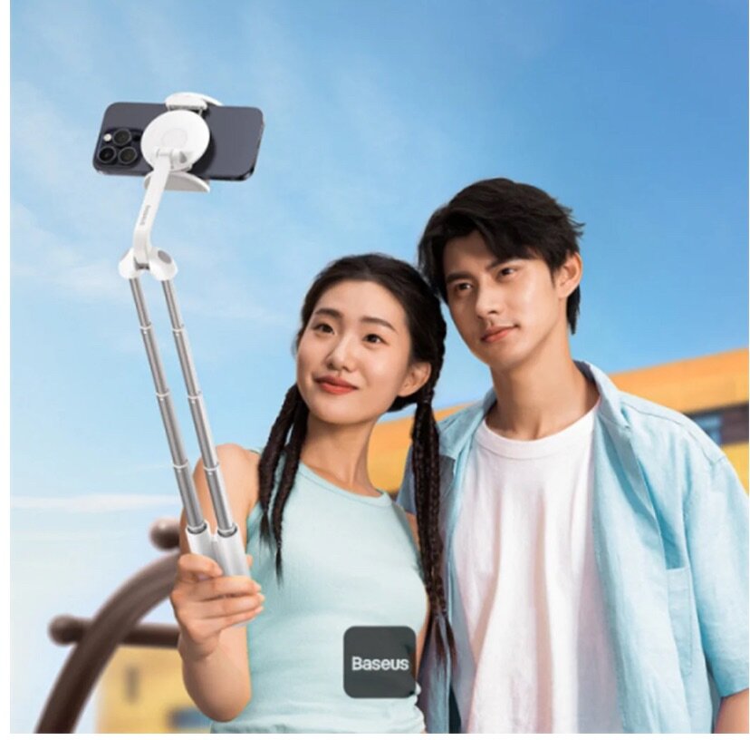 Perche à selfie magnétique et à double support Baseus TechSh