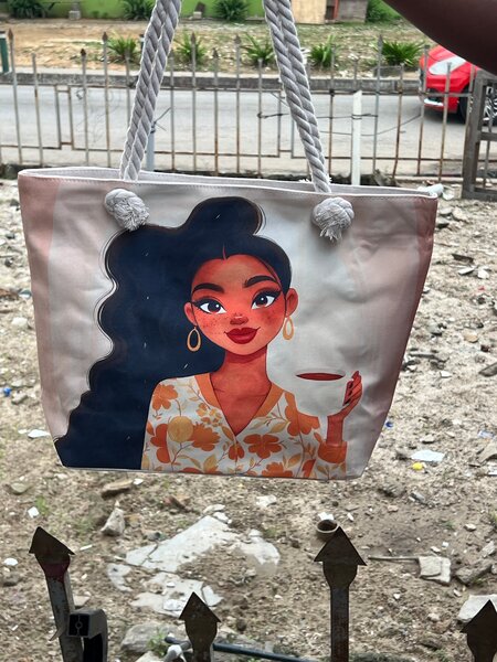 Sac cabas illustré mode