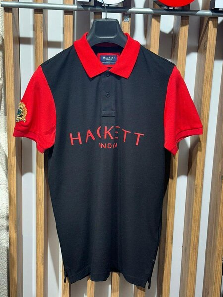 Polo Hackett noir et rouge