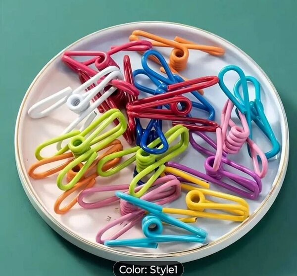 10 Pinces à linge colorées