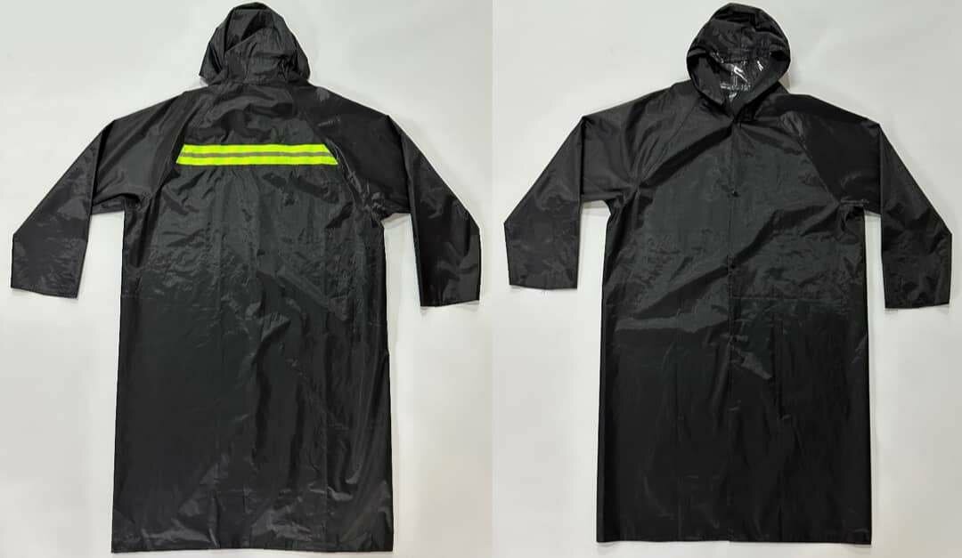 Manteau imperméable réfléchissant