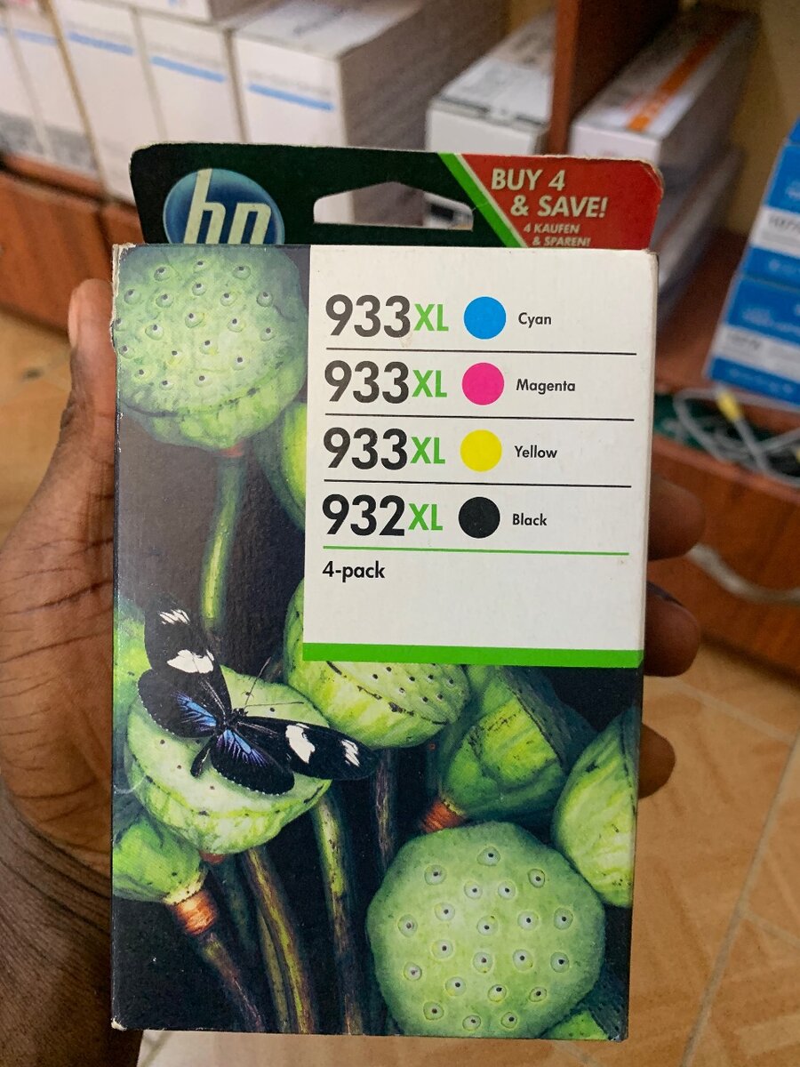 HP 932xl black and 933xl color