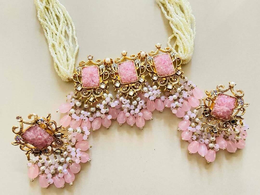Ladies wedding set Necklace and earrings
