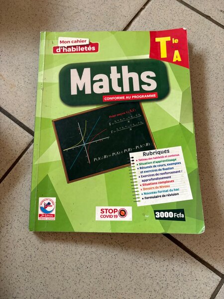 Cahier de Mathématiques Terminale