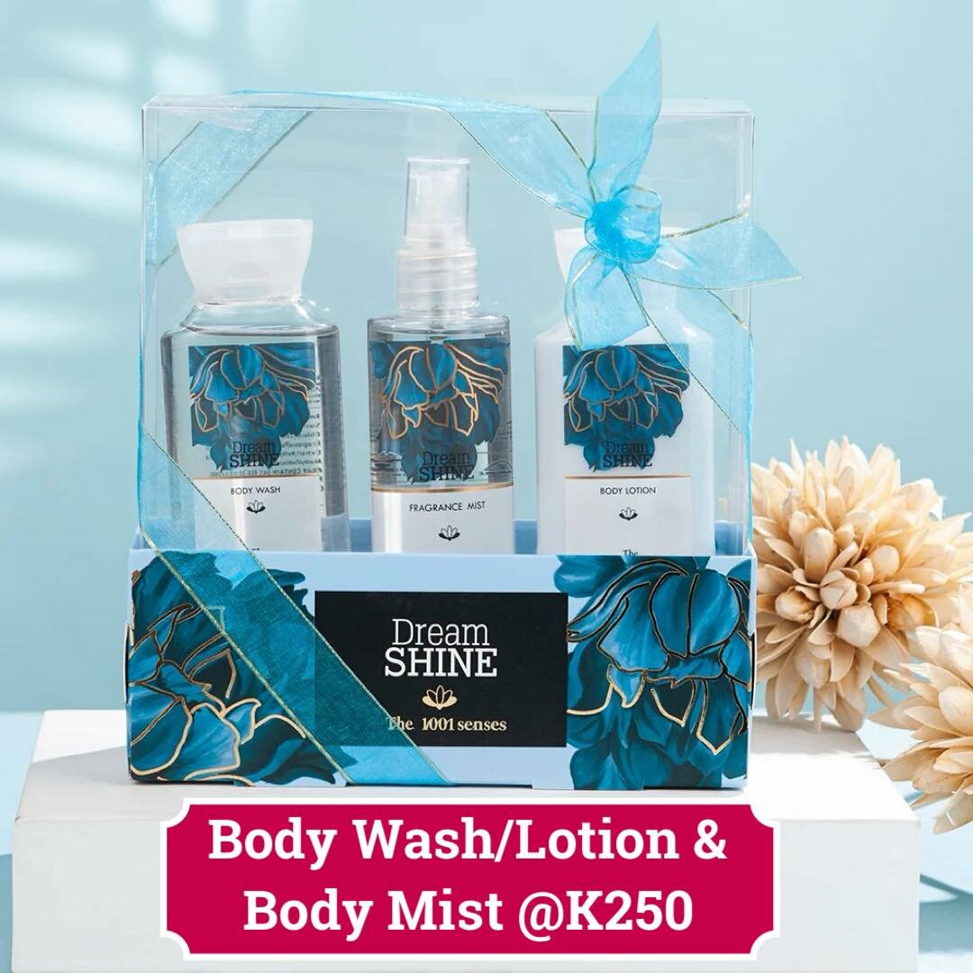 Body wash, Lotion + Body Mist