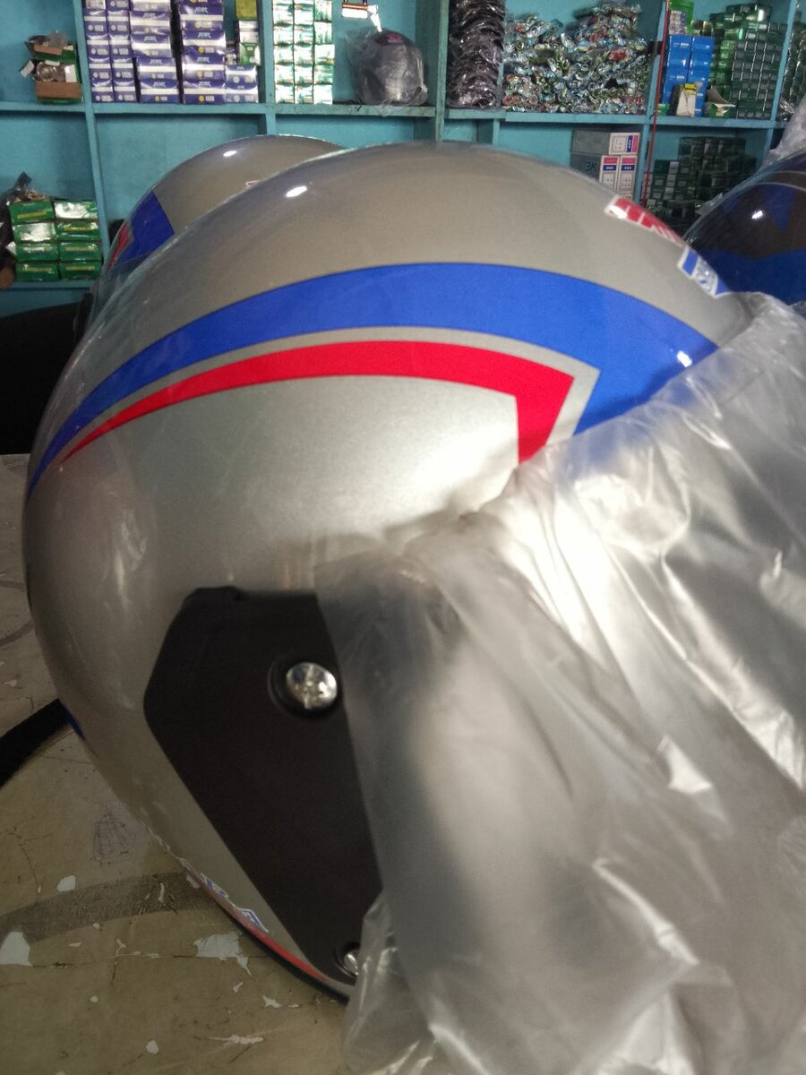 Casque Moto Sahara Argenté