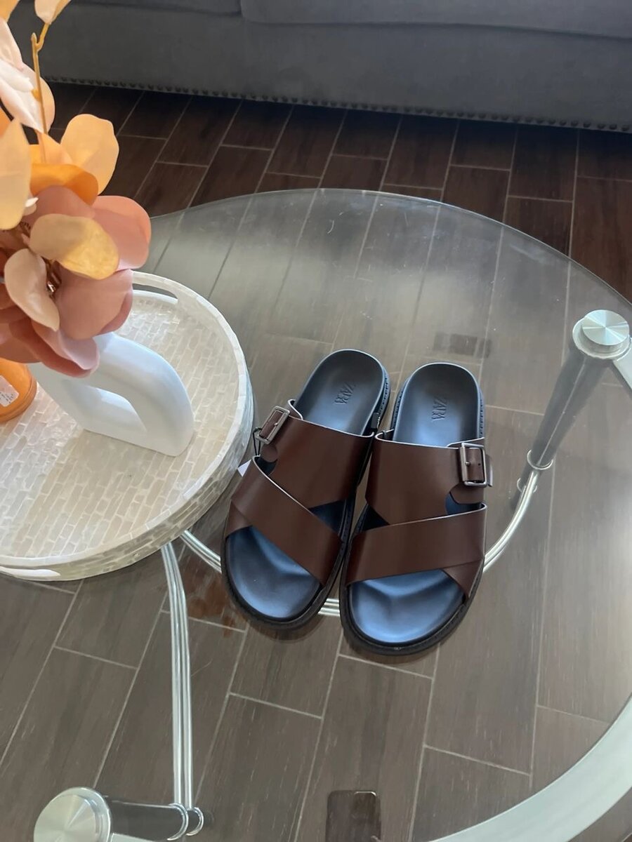 Sandales en cuir pour homme