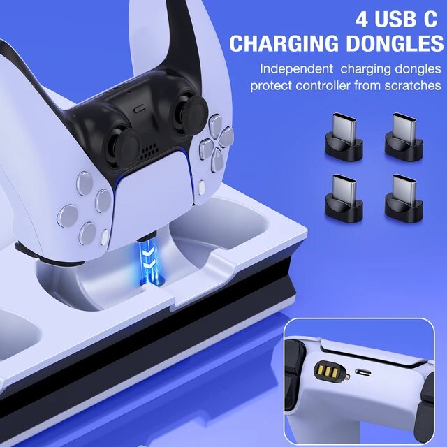 Refroidisseur ps5 avec station de charge