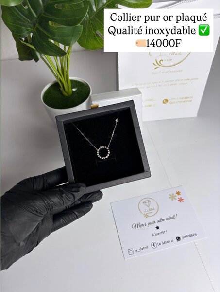 Collier plaqué or 16K