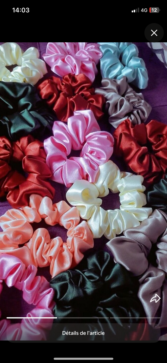 Lot de Chouchous Satinés Colorés