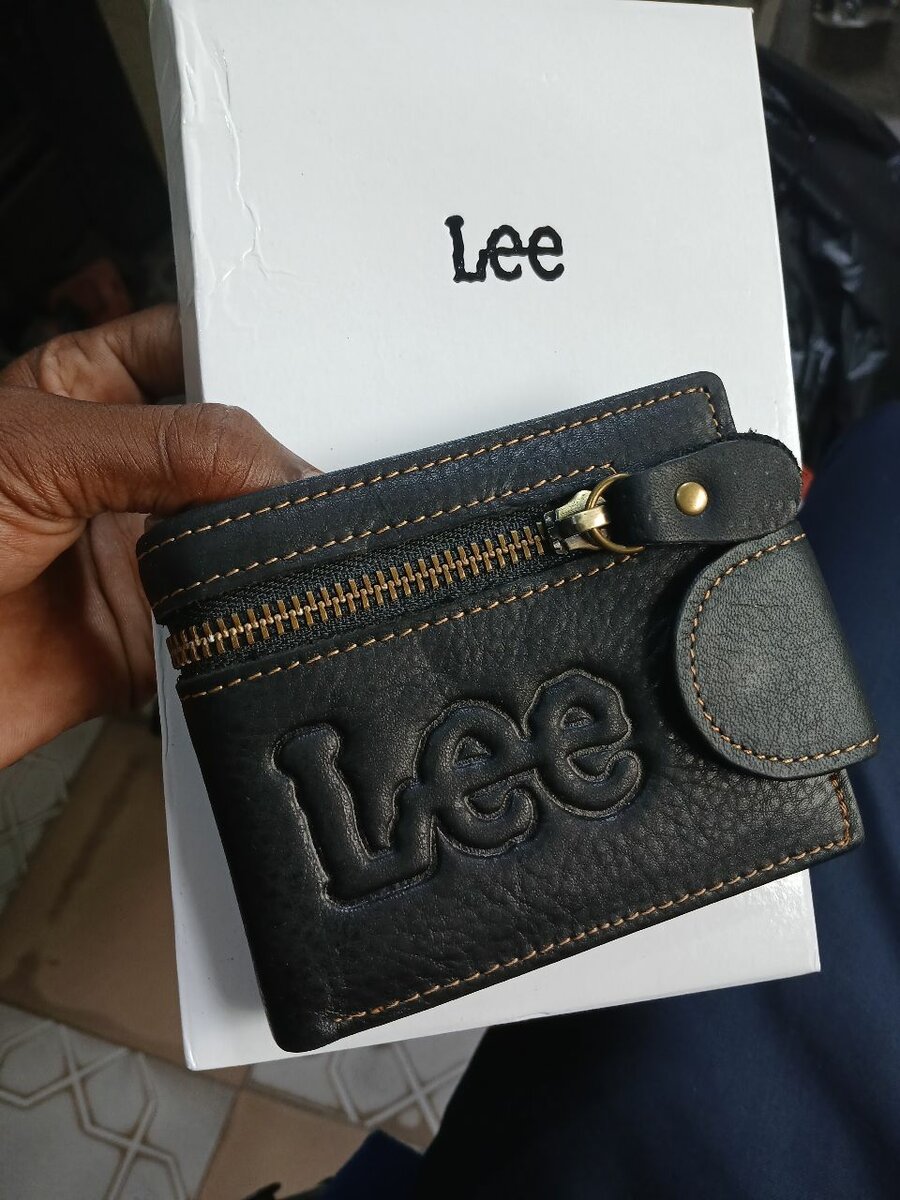 Portefeuille en cuir Lee