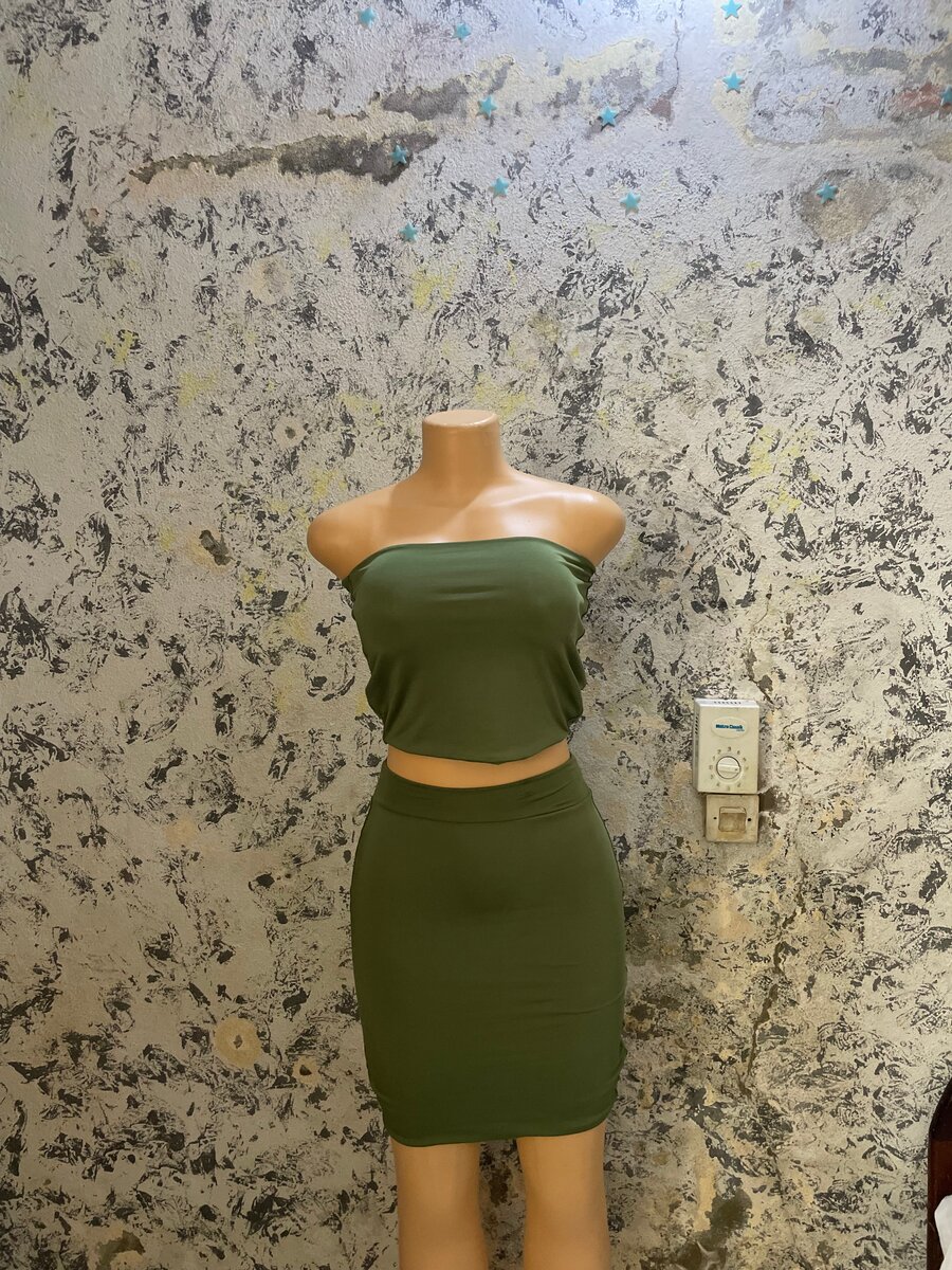 Ensemble élégant vert