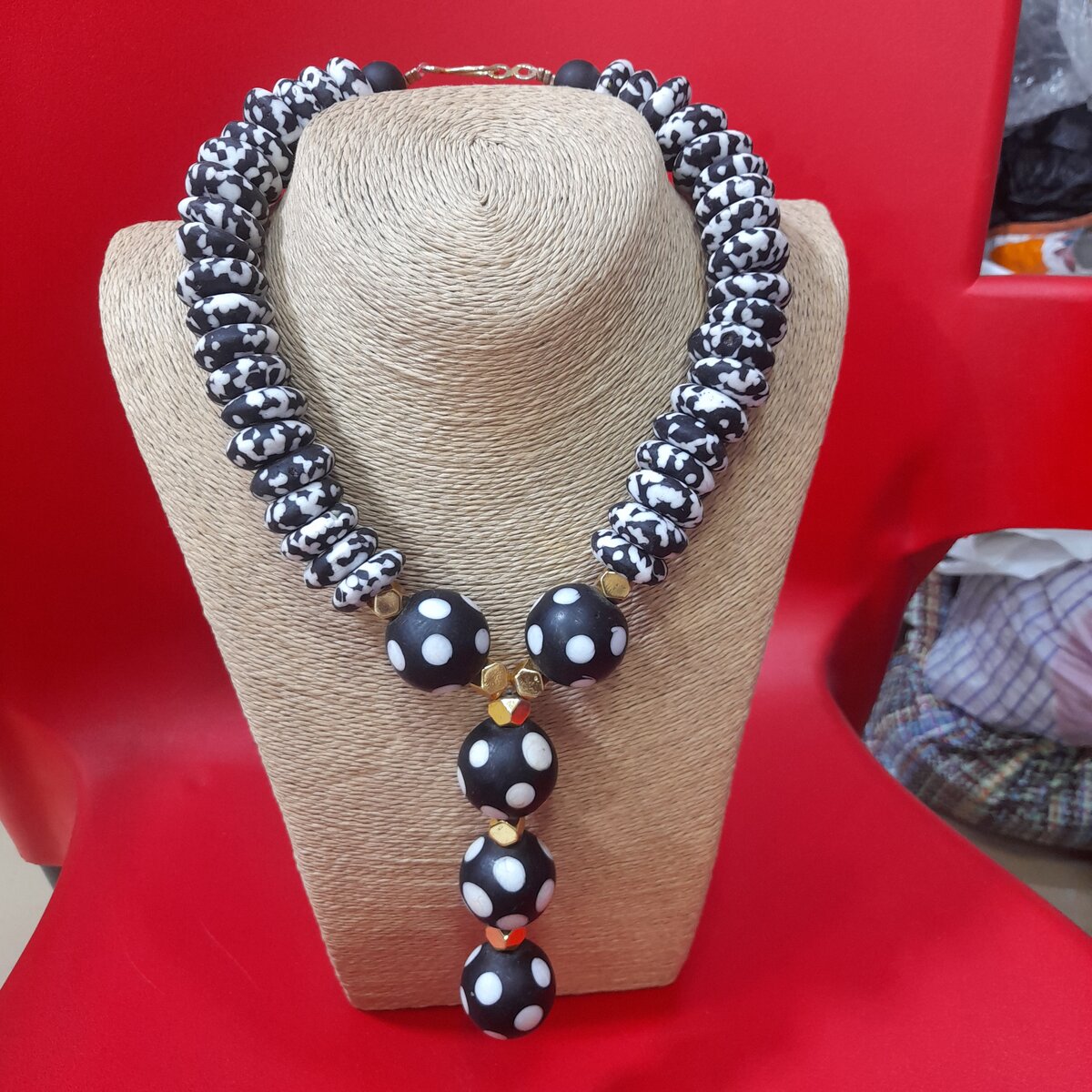 beaded necklace