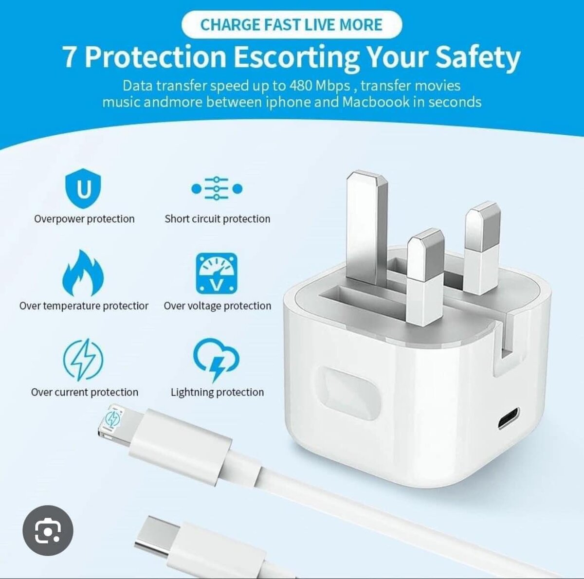 iPhone Charger Power Adapter