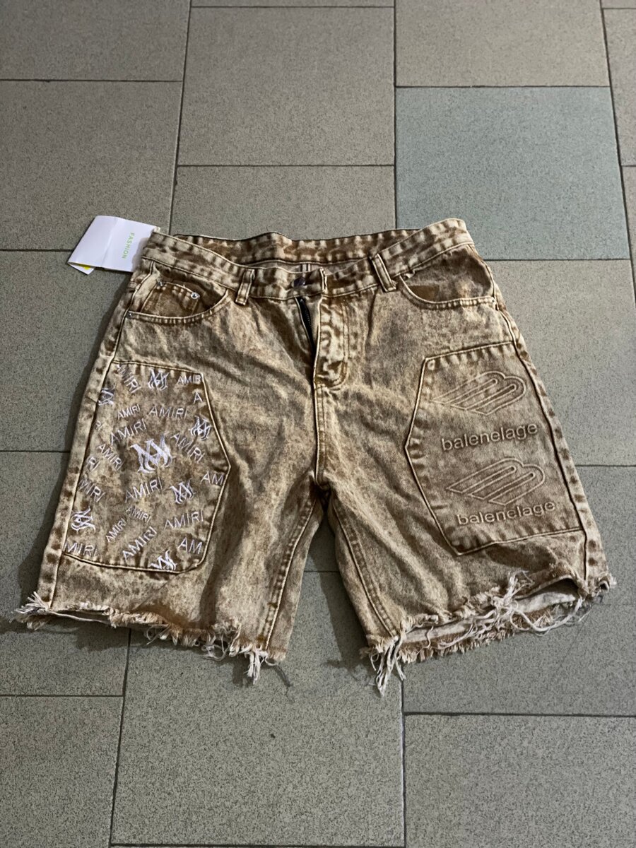 Shorts en jean imprimé tendance