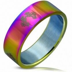 Bague Arc-en-Ciel Titane