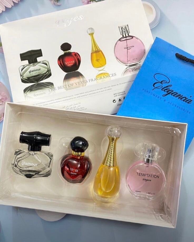 Coffret de 4 parfums de marque
