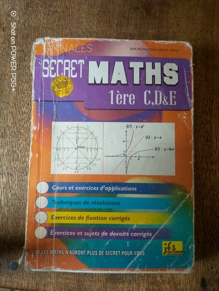 Annales Maths 1ère C,D,E