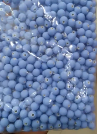 Beads for a bracelet  blue