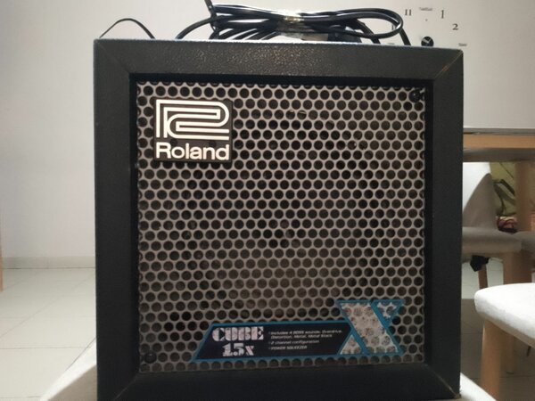 Guitare basse et ampli Roland