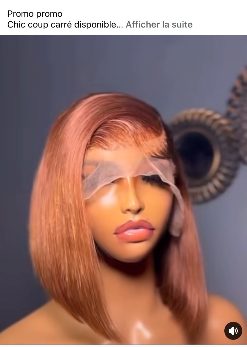 Perruque Carré Chic en Dentelle