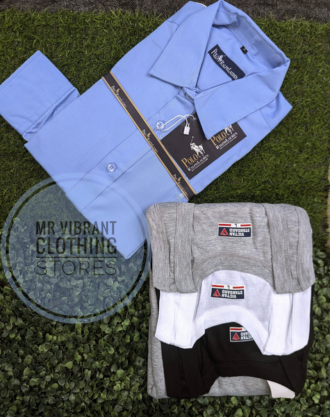 Combo of Quality Smart shirt and 3 set of Vests 