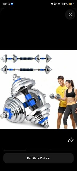 Haltères Ajustables Fitness