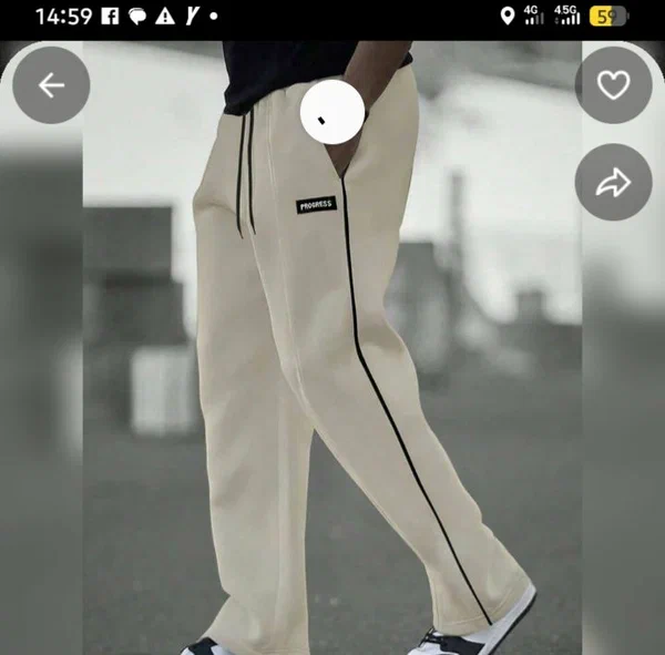 Pantalon Jogging Beige Homme