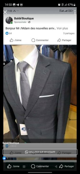 Costume élégant pour homme