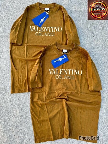T-shirt marron Valentino Orlandi