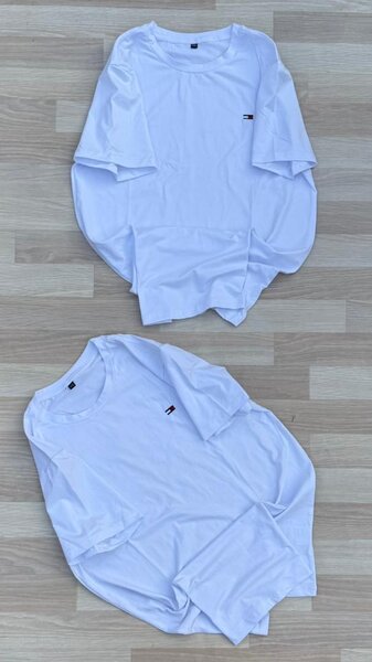 T-shirt blanc en coton