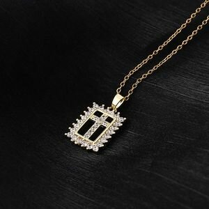 Chaîne En Inox Croix,cadeau Baptême Homme Femme Bijoux